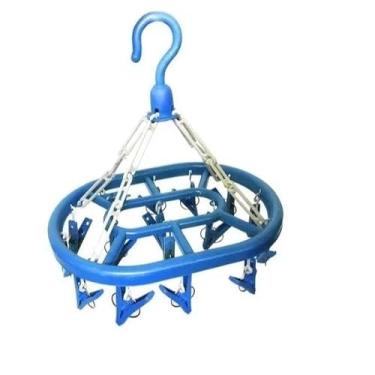 Imagem de Varal Oval 16 Prendedores Para Meias Lingerie e Roupas Íntimas Secagem Prática