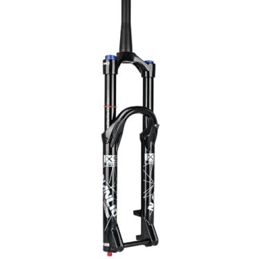 Imagem de NANLIO Suspensão de garfo de bicicleta X9 PRO 34 mm 26 69.8 cm 73.7 cm MTB Garfo de amortecimento de óleo e gás Bloqueio de controle manual 140/160 mm