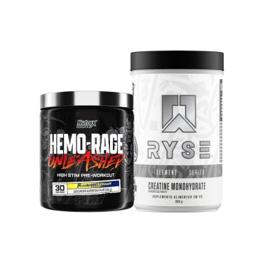 Imagem de Kit Creatina Monohidratada 300g Ryse Supps + Pré Treino Ultra Concentrado 180g Nutrex-Unissex