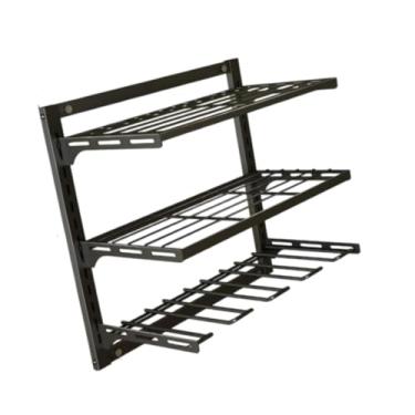 Imagem de Generic Prateleira de ferramentas Cabide de furadeira Rack de armazenamento Oficina Revestimento antiferrugem multiuso Organizador de ferramentas elétricas, 3 Camadas