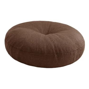 Imagem de Generic Almofada redonda para meditação, lavável, 20" x 6", almofada para chão, para escritório, cerimônia do chá, ioga, sofá-cama, quarto, CafÉ