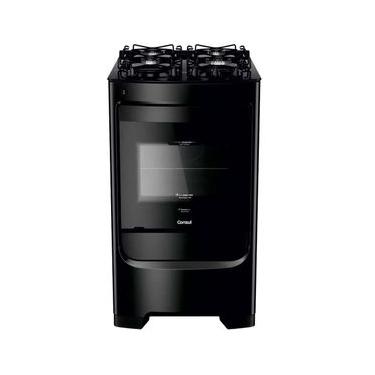 Imagem de Fogão Consul 4 Bocas CFO4VBE com Mesa de Vidro e Grades Individuais Bivolt - Preto