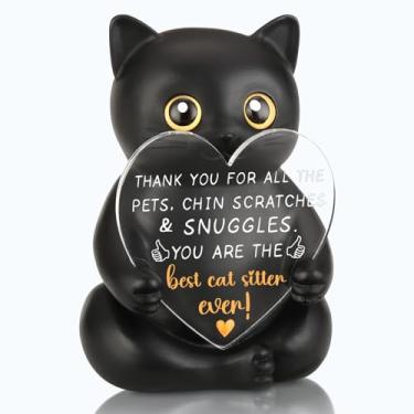 Imagem de VYNWPDFLI Presente de agradecimento para babá de gato com mensagem de apreciação, presente de apreciação da babá de animais de estimação, presente de despedida de babá de gato de longo prazo