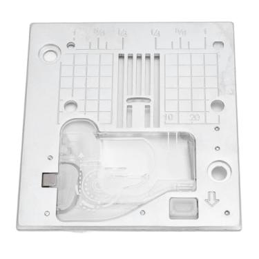 Imagem de Placa de agulha para máquina de costura Placa de agulha de aço inoxidável com placa de cobertura de plástico multifuncional para máquina de costura doméstica série FY700