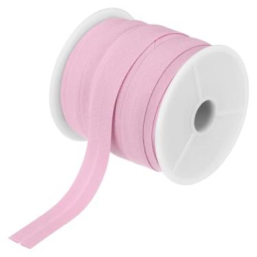 Imagem de Generic Fita de viés de dobra única de 1/2 polegada de algodão fita de viés contínuo para costura, costura acolchoada, bainha de artesanato (rosa 25 jardas)