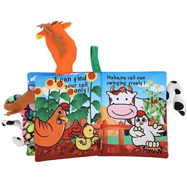 Imagem de Generic Brinquedo Educacional para Bebês, Livro de Pano Resistente a Rasgos Com Cauda de Animal, Brinquedo Divertido para o Desenvolvimento do bebê, Dinossauro, Selva, Oceano, Fazenda (livro de pano)