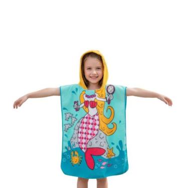 Imagem de Toalha Infantil com Capuz  Estampas Divertidas  Praia, Piscina e Banho