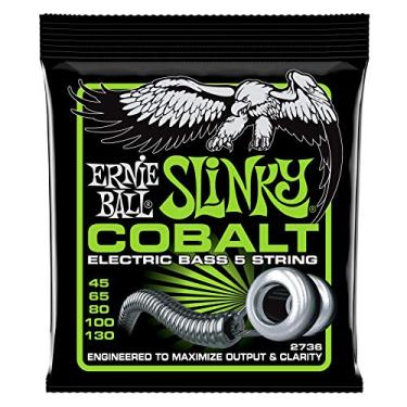 Imagem de Ernie Ball Regular Slinky Cobalt 5-String Electric Bass Strings 45-130 Gauge