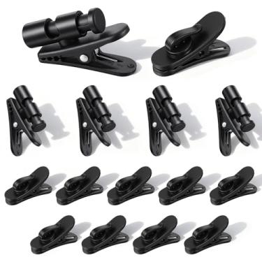 Imagem de Sibba Clipes de fio de fone de ouvido, 15 peças, ganchos rotativos para fones de ouvido de 2 a 4 mm para gerenciamento de cabos de 2 a 4 mm, clipe de colarinho, braçadeiras de roupas para airpods