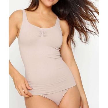 Imagem de Camisete Feminina Modeladora Control Plié-17399 - PLIE, Bege, M