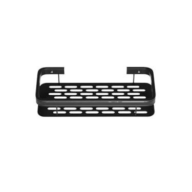 Imagem de Kit Suporte de Shampoo Sem Furo para Banheiro – Organizador de Parede Premium em Alumínio Space Prateleira Adesiva Durável (KIT 2 Retangular)