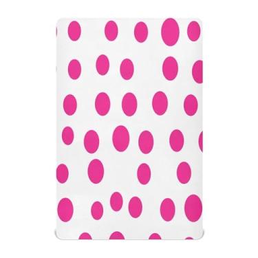 Imagem de STAYTOP Lençóis de berço de bolinhas para meninos e meninas, lençol com elástico para berço padrão e colchão infantil, de microfibra supermacia, 99 x 69 x 12 cm