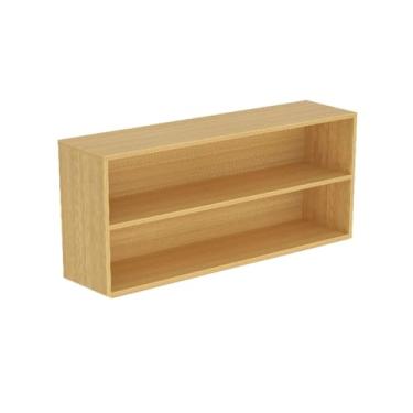 Imagem de Suporte para armazenamento de CDs Prateleira multifuncional de madeira para armazenamento CDs e discos vinil em dois níveis para uso doméstico