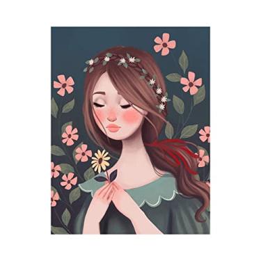 Imagem de Kit DIY 5D para Mulher Menina Padrão com Broca Completa Mosaico de Strass Acrílico Arte Decoração Parede Casa Presente F