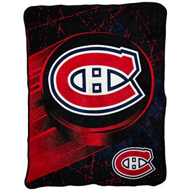 Imagem de Cobertor Northwest NHL Montreal Canadiens Micro Raschel, 116 cm x 152 cm, painel de gelo