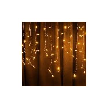 Imagem de Pisca pisca conjunto natalino tipo cascata branco lampada led - CHIBRA