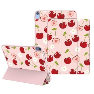 Imagem de Lornpa Capa para iPad (A16) 11ª geração 11 polegadas 2025, iPad 10ª geração 10,9 polegadas 2022, capa protetora com suporte para lápis, capa inteligente de três dobras com estampa fofa para meninas,