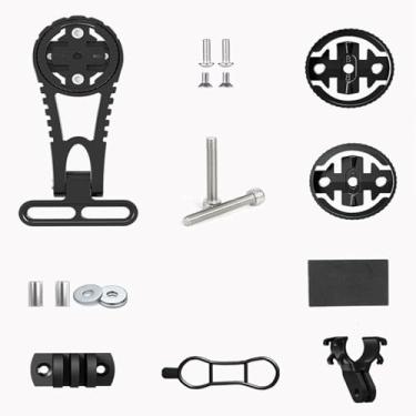 Imagem de kowaku Suporte para ciclocomputador de bicicleta de estrada, suporte frontal para bicicleta, de extensão para câmera de ação em bicicletas de estrada.