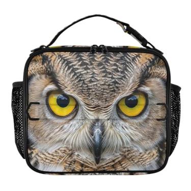 Imagem de Joisal Lancheira fofa com estampa de corujas para mulheres e meninas, lancheira masculina e infantil, lancheira para trabalho e alimentos macios, isolada para escola