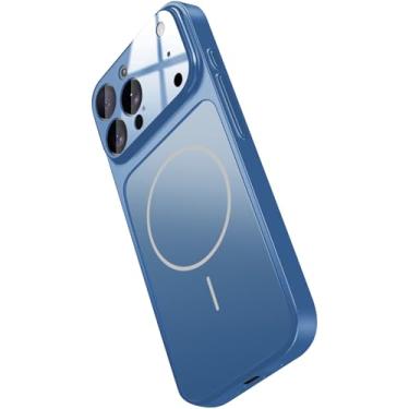 Imagem de Hovisi [Transforme-se em um iPhone 17] Capa magnética para iPhone 15 Pro com protetor de lente de câmera, textura fosca, proteção à prova de choque de grau militar, capa de telefone ao ar livre para