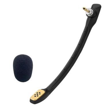Imagem de CLANMOU Microfone de substituição para jogos compatível com fone de ouvido para jogos Astro A40 / A40 TR, microfone A40 preto de 3,5 mm para PS5, PS4, Xbox One, PC, Mac, telefone, cancelamento de