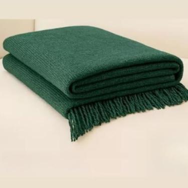 Imagem de Manta para Sofá Gigante，Manta para Sofá Grande 3,00m x 1,80m – Proteção Prática e Toque Decorativo em Algodã(Verde Bandeira)