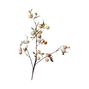 Imagem de Enfeites De Natal Em Forma De Maçã Com Ramos Longos Flores Artificiais
