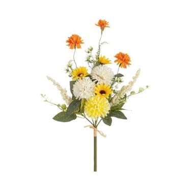 Imagem de Guirlanda De Crisântemo De Seda 1/3PCS Flores Artificiais Para Casamen