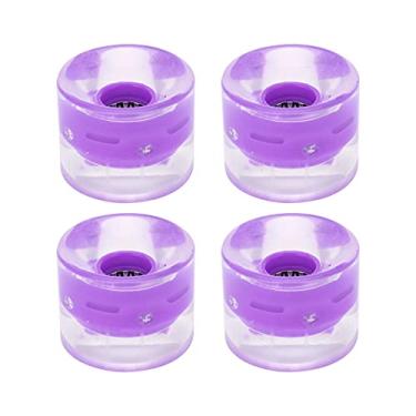 Imagem de KIMISS Roda Flash de Skate Elástica Alta 78A 60x45mm PU para Placa Longboard Cruiser - Passeio Suave, Antiderrapante e Sem Vibração (#6)