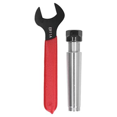 Imagem de Hyuduo Er11 Suporte de Mandril de Pinça Cônico, Acessórios de Torno de Fresagem Cnc de Aço de Alto Carbono Com Chave para Processamento de Fresagem de Máquina de Perfuração