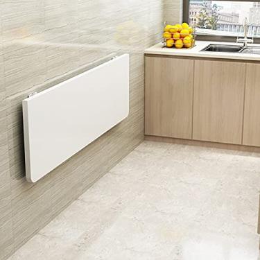 Imagem de TRGCJGH Mesa dobrável montada na parede mesa dobrável para pequenas economias para lavanderia sala de jantar sala de estudo cozinha bar, C-80 cm
