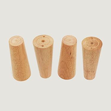 Imagem de TRGCJGH Pernas de móveis de madeira pernas de sofá de madeira pernas sobressalentes para armário vaidade sofá cadeira cômoda 4 pacotes, 2,3 polegadas