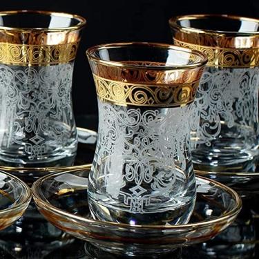 Imagem de Xícaras de chá inglesas vintage, conjunto de 6 pires para mulheres, uso doméstico, decoração de casa, presente de festa, expresso, cristal (conjunto de seis peças)