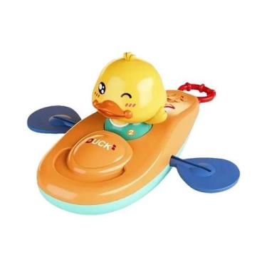 Imagem de Brinquedo De Banho Para Bebês E Crianças, Pato De Cordão Para Piscina,