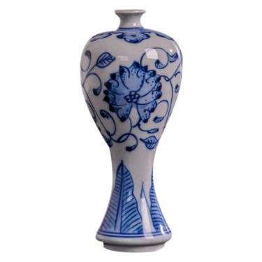 Imagem de Vaso decorativo mini cerâmico clássico criativo para decoração de flores secas, arte, casa, casa, sala de estar, quarto, escritório, mesa, decoração de cerâmica