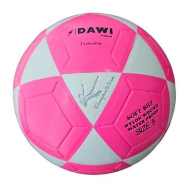 Imagem de bola de futevôlei e altinha dawi competition oficial 5, Rosa, Branco
