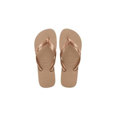 Imagem de Chinelo Feminino Havaianas Top Rose Gold 016582, Nude, 38