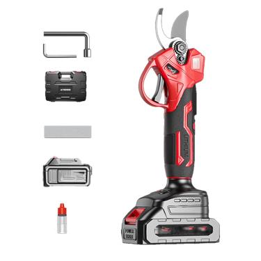 Imagem de Sem Escovas Podador De Galhos Eletrico,podador de galhos a bateria,Podador De Galhos,Com 1Bateria,LâMinas De TitâNio Sk9, DiâMetro De Corte De 50 Mm, Display Lcd