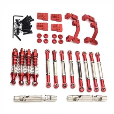 Imagem de Peças de carro RC compatíveis com WPL para C14 C24 para Fayee FY003 1/16 RC Car Upgrades Peças Acessórios Kit de peças de atualização de metal Haste de ligação do eixo de transmissão