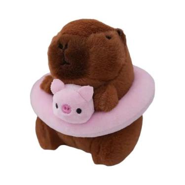Imagem de Brinquedo De Pelúcia Capivara De Tamanho Pequeno Com Asas E Capuz, Bon