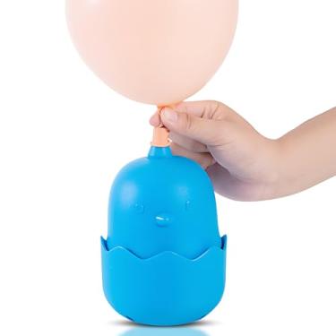 Imagem de Generic Mini bomba elétrica de balão bonito desenho animado pintinho soprador de balão com entrada de ar larga bomba de ar portátil bomba de ar antiderrapante para balão de hélio balão redondo