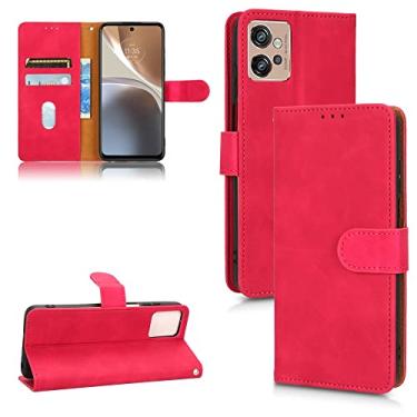 Imagem de YUNCHAO Caixa de telefone Para Motorola Moto G32, Fee Flip Leather Case de Couro Magnético capa para celular