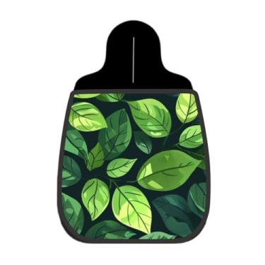 Imagem de Lixeira De Carro Organizador Lixinhocar Folhagem Verde Fundo Escuro