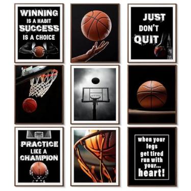 Imagem de JBZDD Conjunto de 9 arte de parede em tela para sala de jogos, pôsteres retrô de videogame, impressões de arte de jogadores para quarto de meninos, sala de jogos infantil ou decoração de casa, 20 x 25