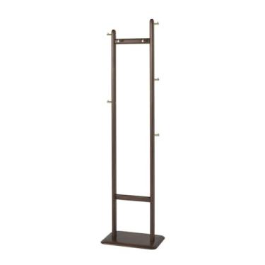 Imagem de Suporte de chapéu de madeira maciça cabide de madeira de cerejeira preta nogueira quarto cabeceira pequeno apartamento cabideiro corredor árvore (nogueira preta)