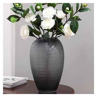 Imagem de Moderno, escandinavo, moderno, simples, luxuoso, decoração de vaso de vidro de alta qualidade, mesa, sala de estar, arranjos de flores aquáticas (grande)