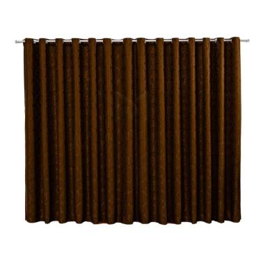 Imagem de Cortina Para Sala Jacquard Tecido Semi Blackout 4,00X2,50