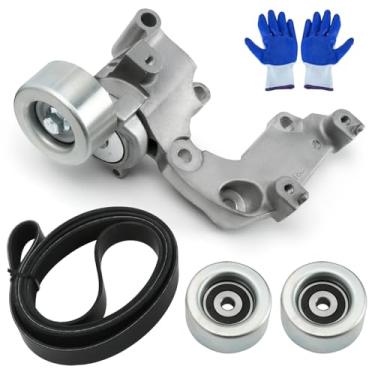 Imagem de Kit de polia tensora de correia de transmissão 38410 compatível com Lexus ES350 2007-2012, RX350 2007-2012, para Toyota Avalon 2005-2012, Camry 2007-2011, Sienna 2007-2010 3.5L V6 Substituir 8915 8