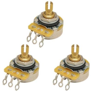 Imagem de 3 potenciometro cts a500s short log 500k haste curta guitar