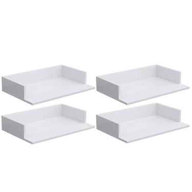 Imagem de Kit 04 Suportes Suspensos Para Micro-ondas Forno 60x40 cm Class L03 Branco - Lyam Decor